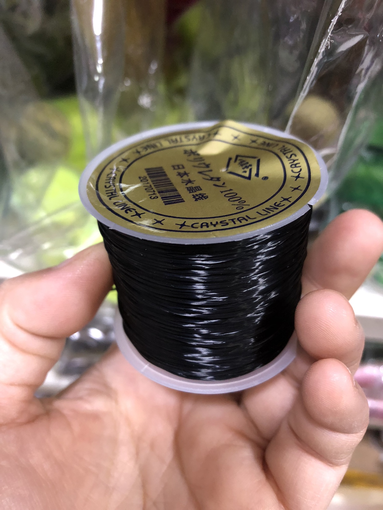 进口高品水晶弹力线扁丝1毫米弹性皮筋50米手链手串专用扁线-图3