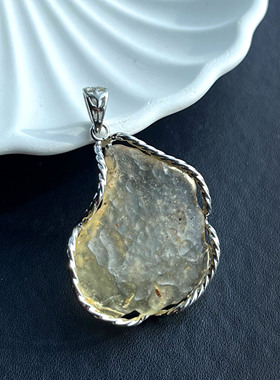 利比亚陨石玻璃陨石吊坠