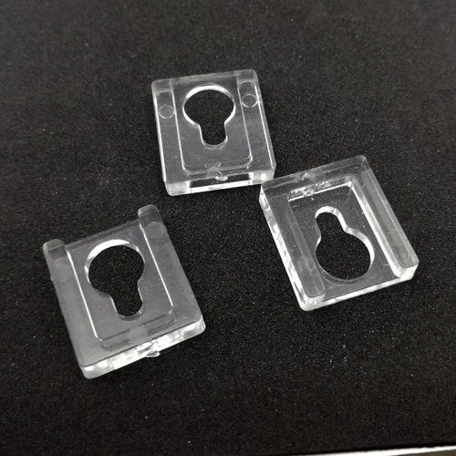 PMMA葫芦孔塑料挂扣 透明白方形挂扣  压克力有机玻璃方挂扣 - 图0