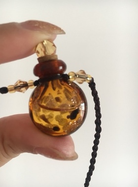 空心金沙扁款吊坠储物装毛发项链