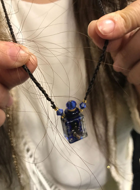 长方体瓶子香水香薰开运许愿项链