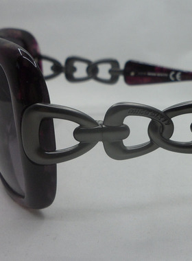 Miss sixty式時太阳镜护目镜防UV辐射牛仔风链条淑女黑超墨镜