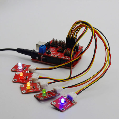 Keyes电子积木LED发光传感器模块防反插配线适用arduino microbit - 图1