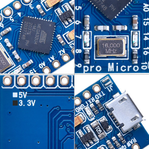 Pro Micro ATMEGA32U4单片机开发板 兼容arduino 3.3V/8M 5V/16M - 图0