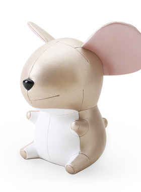 台湾zuny动物皮质书档  独角兽狮子长颈鹿老鼠摆件七夕情人节礼物