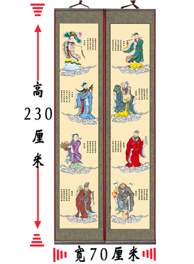 过年过节供奉老祖宗祖先家谱挂画