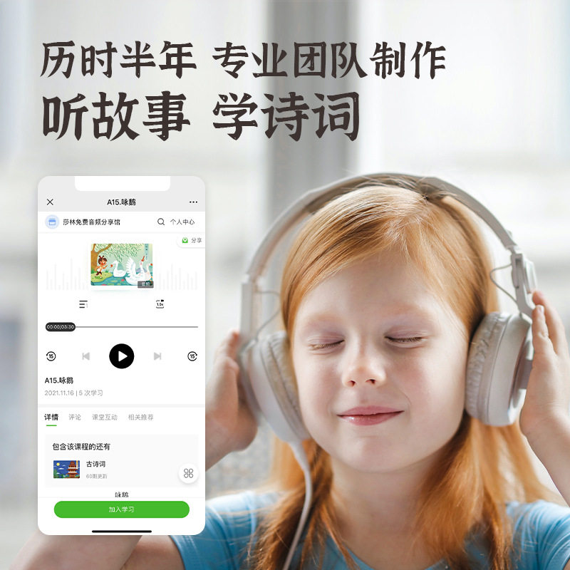 saalin莎林古诗词闪卡逻辑思维训练游戏儿童益智早教启蒙学习玩具