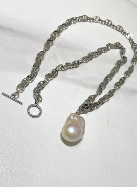 muer沐耳淡水巴洛克珍珠项链