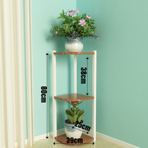 Floral shelf Balcony Green Lori Iron Art Wall Corner Rack Multilayer Floor Tripod Flower Shelf Living-room Room