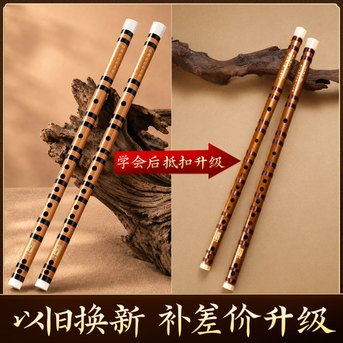 专业笛子初学成人苦竹笛乐器竹笛精制入门e横笛演奏级g调f儿童c女 - 图2