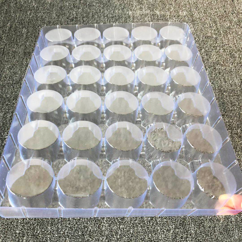 30格吸塑盘托盘 格子塑料周转盘透明五金零件IC托盘直径40包装盒,淘宝优惠券,粉丝福利购,淘宝优惠卷