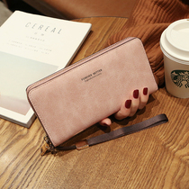 Lady hands with long money wallet 2023 new Korean version handbag multifunction card bag phone bag zero wallet woman money clip