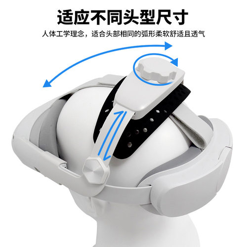 Pico 4头戴减重减压舒适带可调节人体工学Pico4头带面罩耳罩配件 - 图0