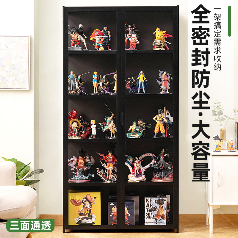 手办展示柜亚克力展示架非玻璃产品货架模型玩具烟柜陈列柜子 - 图1