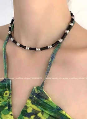 mona同款天然石串珠项链