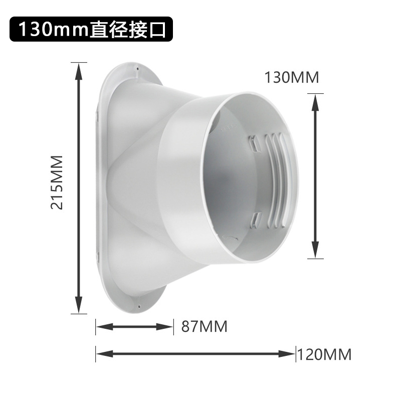 移动空调排风管配件窗户密封挡板扁嘴接头排气管通用全套家用加厚-图2