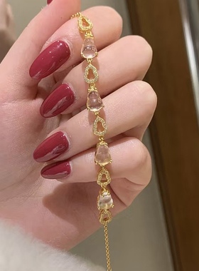 福运满！天然水沫玉葫芦手链