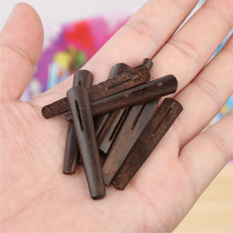 厂家直销5cm黑檀木骨签骨别子古经书函套插销乌木别子木别子插销 - 图2