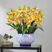 Chinese style floral swing piece Whelan emulation Flower Living room Furnishing Flower Bou Ancient Rack TV Cabinet Hem Flowers Fake Floral Floral Decorations