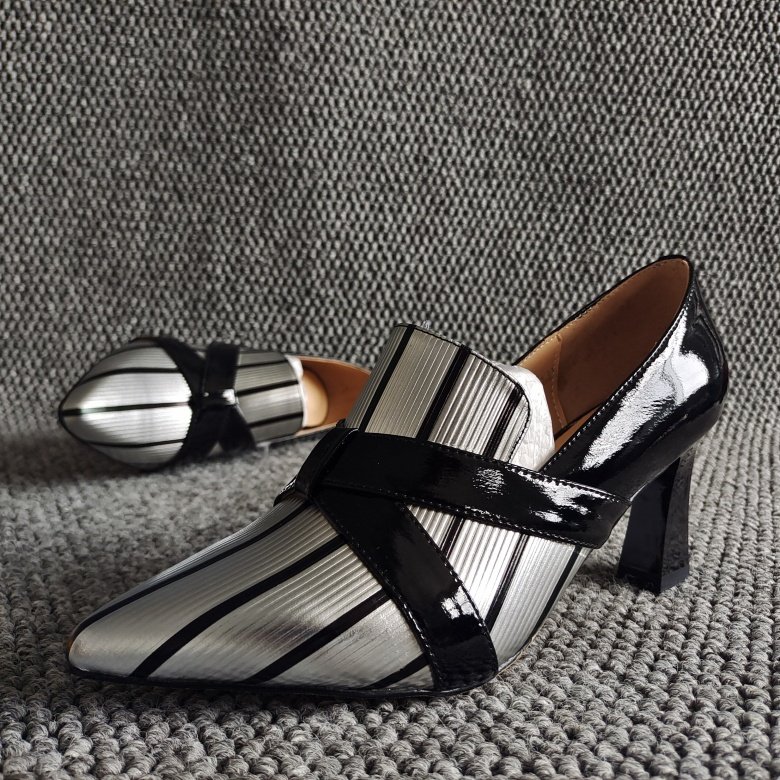 品牌撤柜断码新款真皮女鞋尖头欧美风粗高跟一脚蹬深口单鞋牛皮款,淘宝优惠券,粉丝福利购,淘宝优惠卷