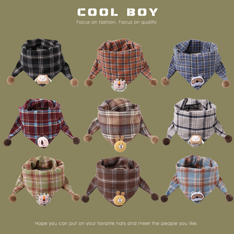 儿童围巾小男孩女童三角形外出防风保暖宝宝围脖柔软亲肤婴儿方巾,淘宝优惠券,粉丝福利购,淘宝优惠卷