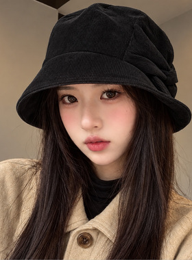 摩亚杰卡旗舰店灯芯绒渔夫帽