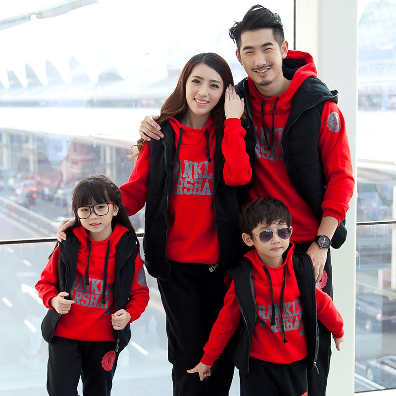 亲子装一家三口四口秋装2020潮卫衣 thecouplepig亲子装/亲子时装