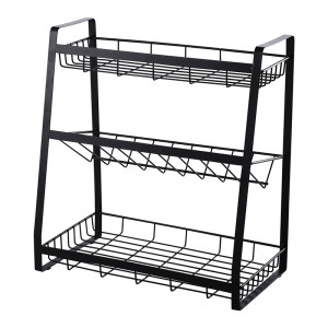 欧润哲 家用调味品置物架厨房台面多层调料架调味瓶多功能收纳架