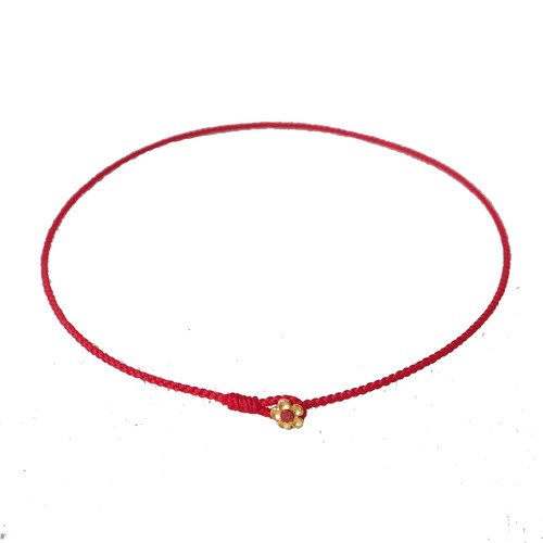 本命年红绳手链小花手绳男女情侣饰品礼物百搭简洁洋气细可调节 - 图3