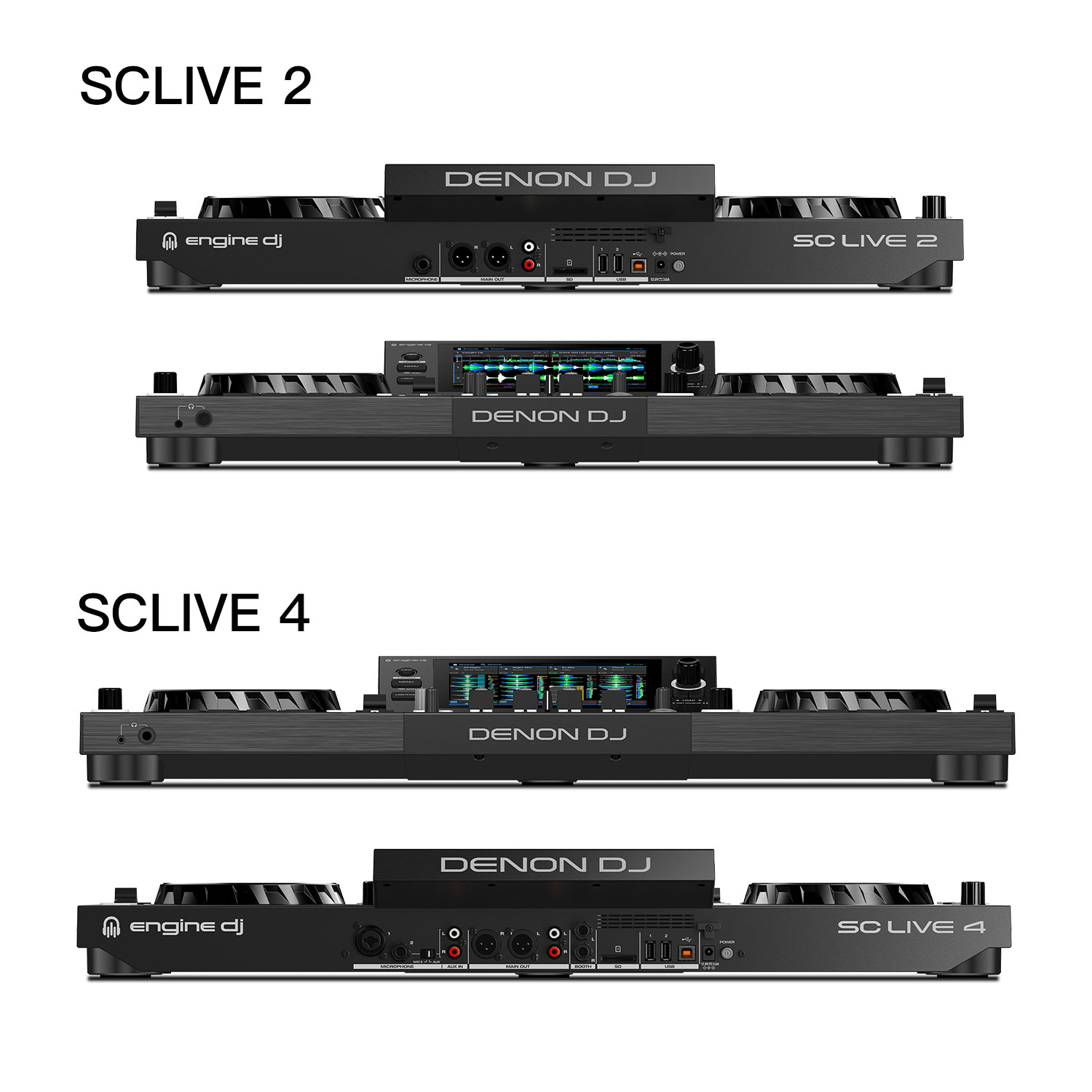 天龙Denon SC LIVE2/4 一体机U盘DJ打碟机数码Serato软件自带音响 - 图2