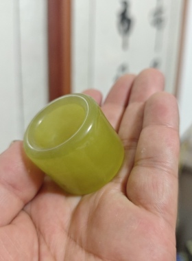 天然岫玉扳指礼品指环