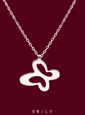 镂空大蝴蝶2026新款项链女款高级感轻奢配饰小众气质百搭锁骨颈链