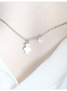 小女孩钛钢项链女ins冷淡风气质锁骨链小众设计感简约百搭颈链女