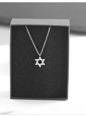 精致2026年爆款高级感六芒星项链锁骨链轻奢小众晚礼服颈链配饰女