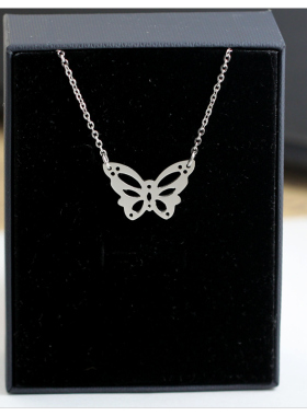 【镂空大蝴蝶】小众设计项链2026新款爆款女轻奢锁骨颈链节日礼物