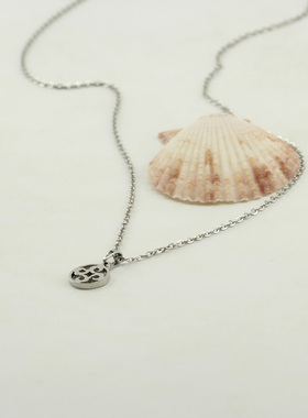 玫瑰金色好运小彩云项链女款2026新款夏精致锁骨链高级感轻奢小众