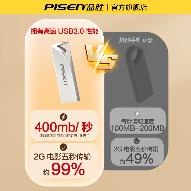品胜U盘正品typec双接口128G大容量存储电脑手机两用高速优盘usb,淘宝优惠券,粉丝福利购,淘宝优惠卷