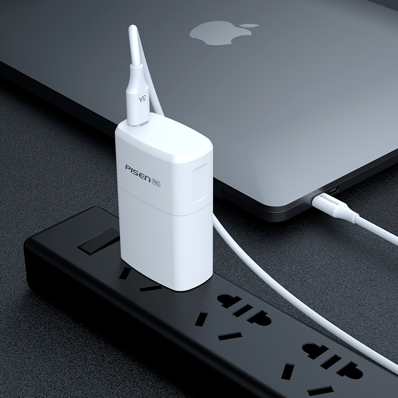 品胜数码旗舰店品胜65W氮化镓充电器苹果11快充ipad充电头GAN插头pd超级快充oppo闪充适用12华为魅族小米笔记本电脑一套装3