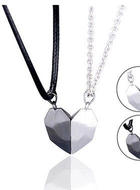 锁骨链许愿石磁吸锁骨链情侣钛钢