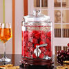 Thickened glass wine barrel soaking wine bottle medicinal wine jar 10 glasses