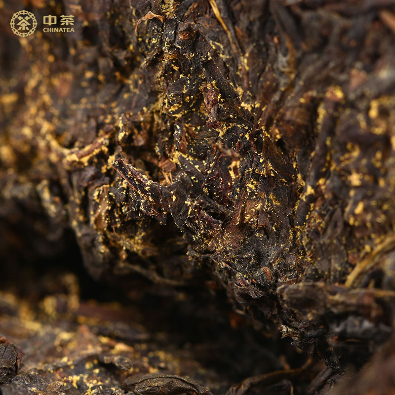 中茶安化黑茶3年陈金花中粮茶叶 中茶湖南安化黑茶