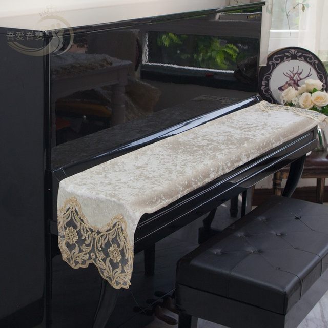 High-end authentic lace piano cover European light luxury high-end