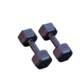 5kg plastic-coated household hexagonal dumbbells for arm training and fitness