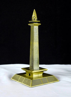 耀莎锌合金印尼塔模型摆件