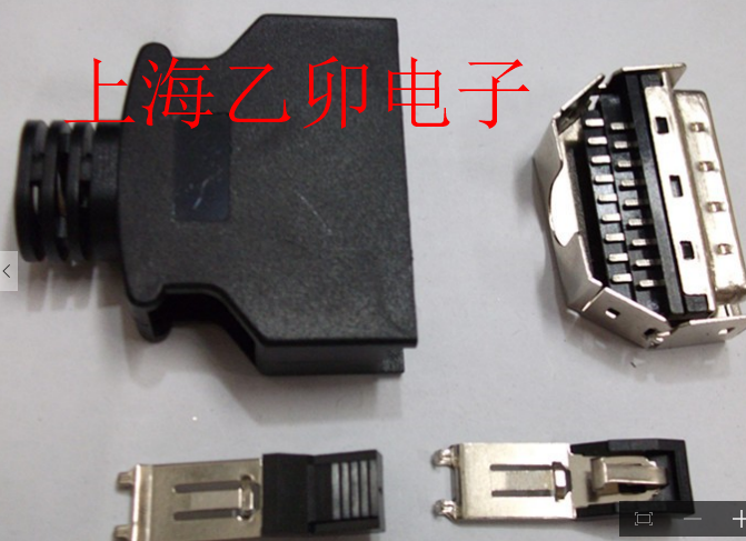 CN14 塑壳卡扣一体式  焊线式  SCSI 14P - 图3