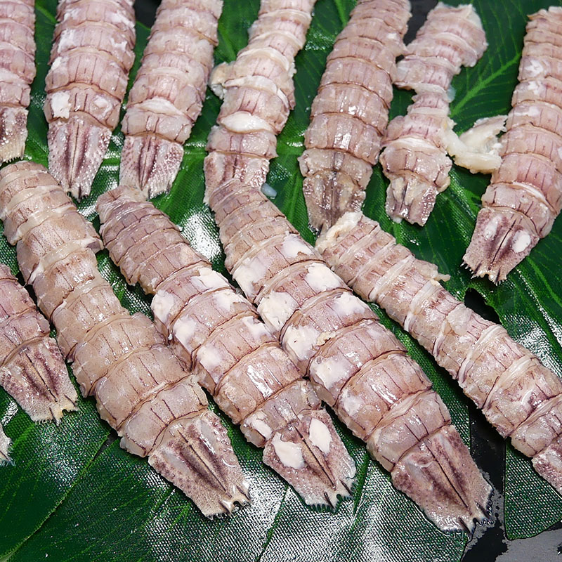 熟虾刺身寿司料理食材材料冷冻濑尿虾皮皮虾虾虎18条/包去壳单肉-图2