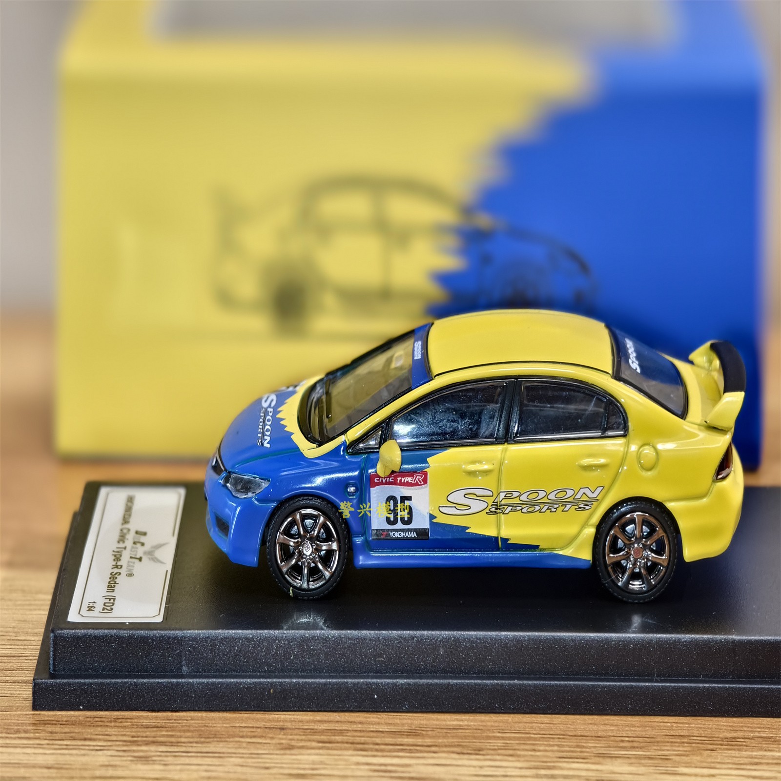 DCT1:64本田honda思域Type-R FD2轿车civic跑车合金模型礼物spoon - 图1