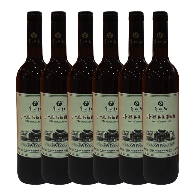 丹凤传统红葡萄酒 商山红普酿甜葡萄酒甜型红酒整箱6支瓶装非干红 - 图2