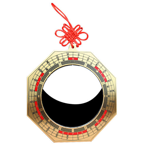 黄铜卦镜家用门口凸生肖罗经八卦凸面镜大门阳台室外挂件 - 图3