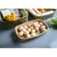 Rectangular bamboo basket handmade bamboo weaving products square storage basket storage basket snack fruit and vegetable basket storage basket sorting basket